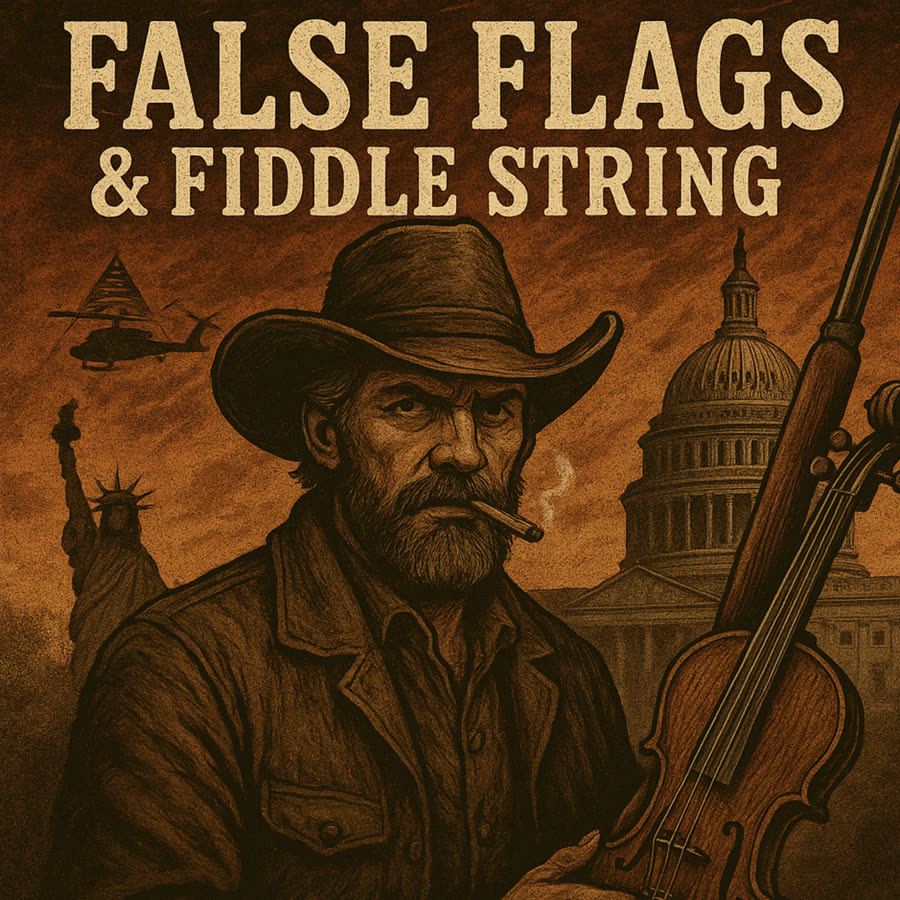False Flags & Steel Strings Dark Country For Patriots album art