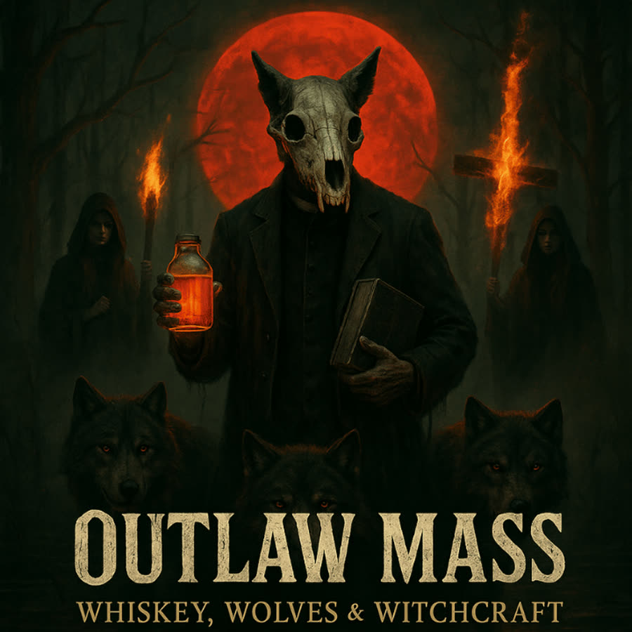 Outlaw Mass Whiskey, Wolves & Witchcraft album art